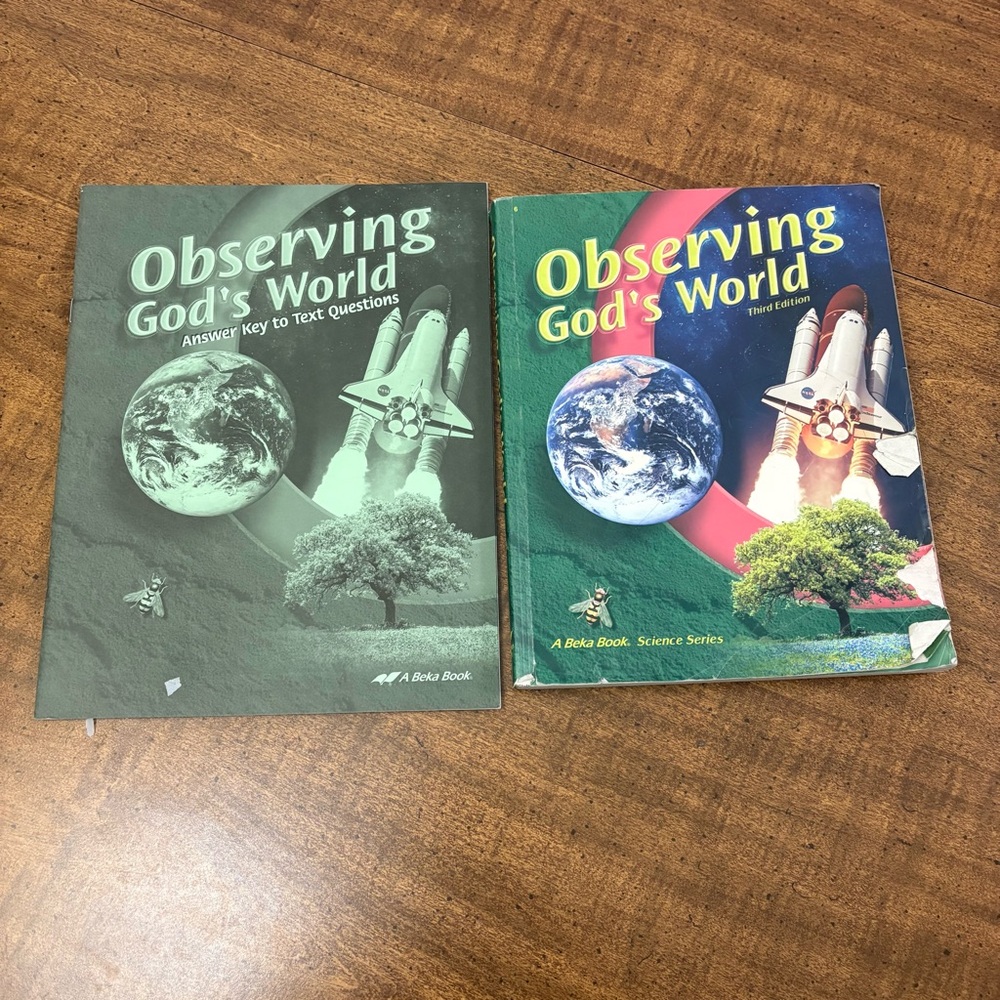 ABEKA 6th Observing God's World Student Text & Answer Key To Text Questions